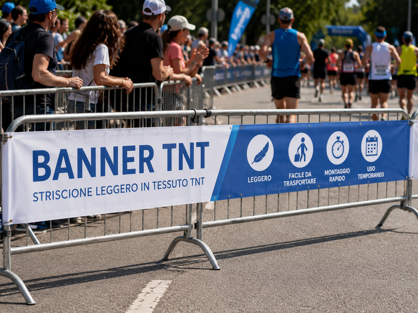 Striscione leggero in tessuto TNT