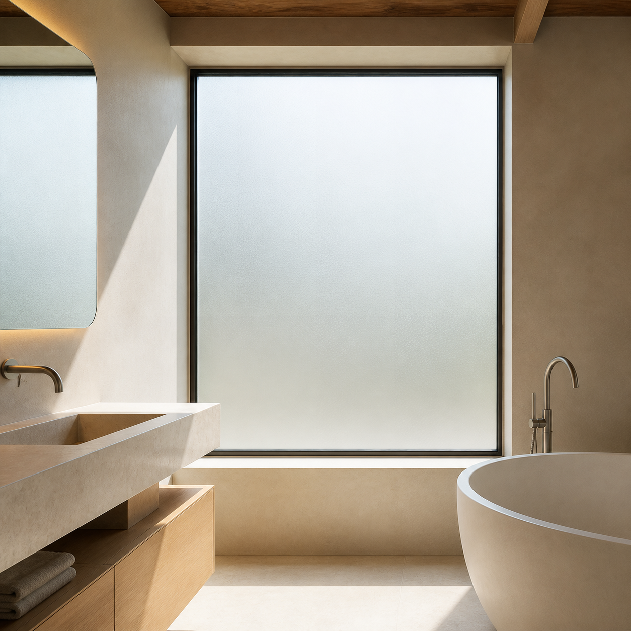 Pellicole privacy effetto sabbiato
